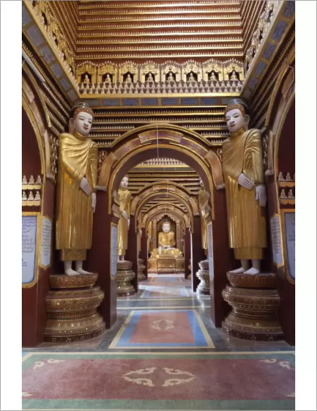 Interior of Thanboddhay Paya (pagoda), near Monywa, Monywa Region, Myanmar (Burma), Asia
