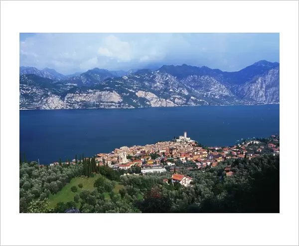 Malcesine on the Coast of Lake Garda, Veneto, Italy