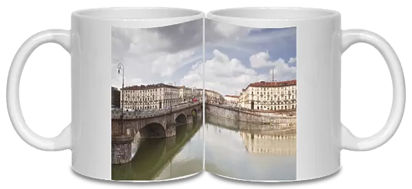 Piazza Vittorio Veneto and the river Po, Turin, Piedmont, Italy, Europe