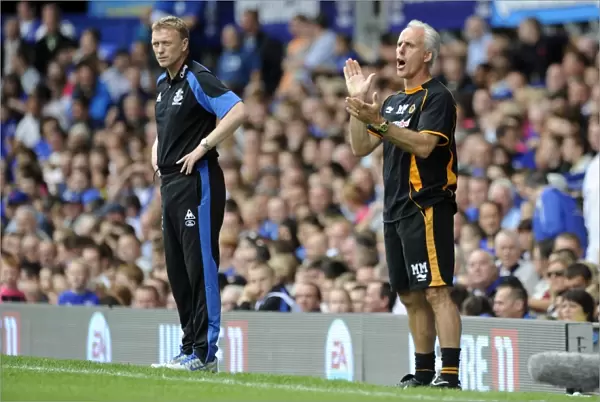 Mick McCarthy vs. David Moyes: A Battle of Managers in Everton vs. Wolverhampton Wanderers, Barclays League Soccer Match