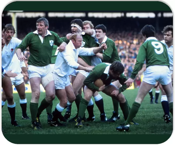 England face Ireland - 1984 Five Nations