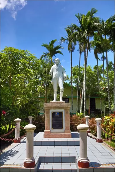 Prince LeeBoo statue, Palau Community College in Koror, Koror Island, Republic of Palau