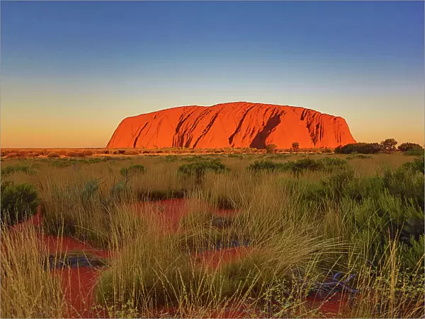 Sunset at Uluru, Ayers Rock, Uluru-Kata Tjuta National Park, Northern Territory