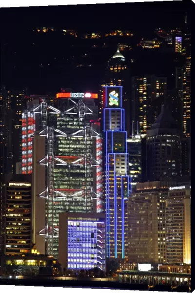 HSBC Bank building on the Hong Kong Skyline