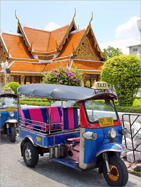 Thai Tuk Tuk taxi, Bangkok, Thailand