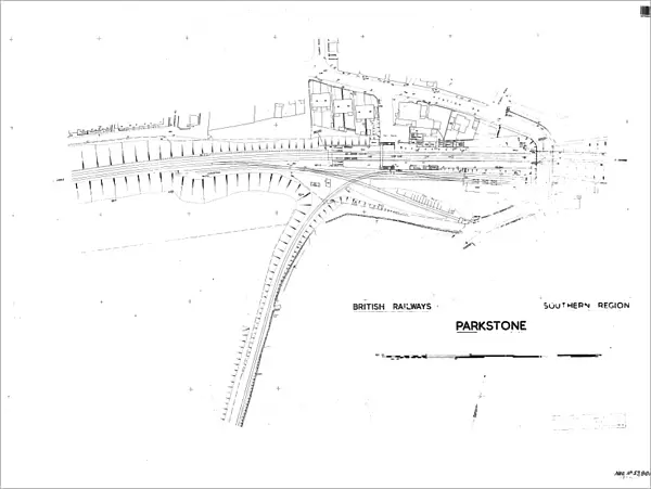 British Railways Souther Region - Parkstone Track Layout [N. D. ]
