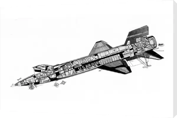 North American X-15 Cutaway