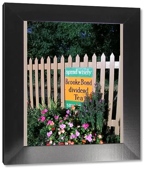 Brooke Bond sign at Crowcombe Heathfield station