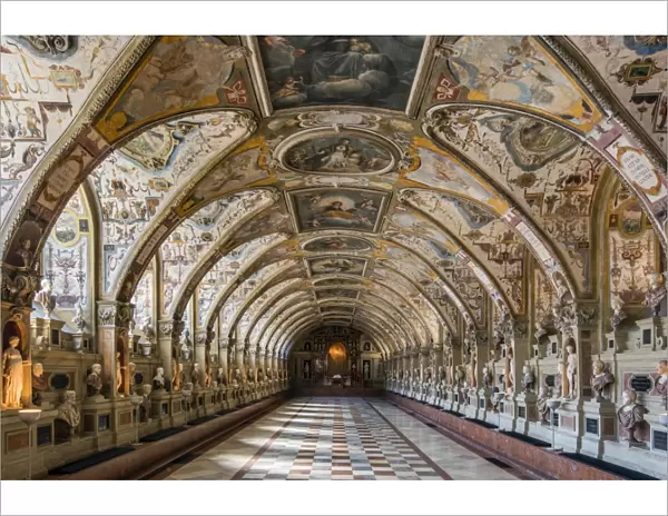 The Renaissance style Antiquarium Hall, Residenz former royal palace, Munich, Bavaria