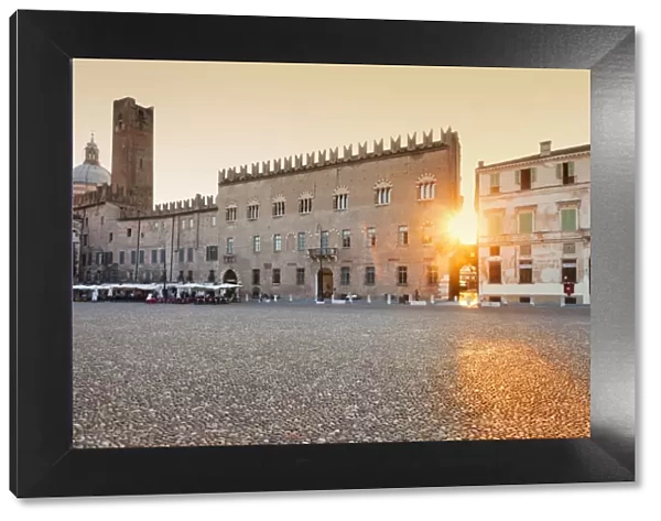 Italy, Lombardy, Mantova district, Mantua, Sordello Square. Palazzo Ducale, Torre della Gabbia