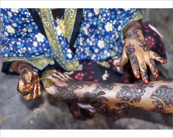 Lamu women are expert in intricate hand and body designs