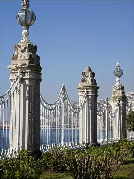 The gates of the Dolmabahce Palace in Istanbul