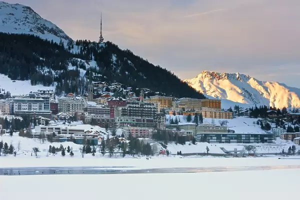 St. Moritz, Upper Engadine, Oberengadin, Graubunden region, Swiss Alps
