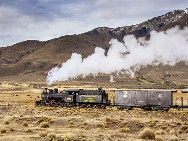 Old Patagonian Express La Trochita, steam train, Chubut Province, Patagonia, Argentina