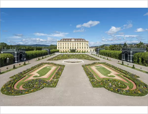Vienna, Austria, Europe. The Schaonbrunn Palace and the Garden on the Cellar Privy