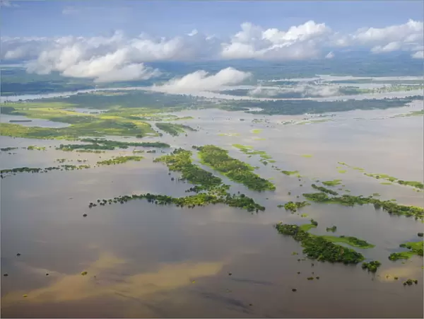Brazil, Brazilian Amazon, Amazonas state, aerial views of Tupinambas island