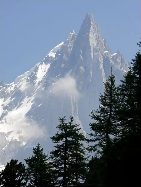 View of Alps near Chamonix France
