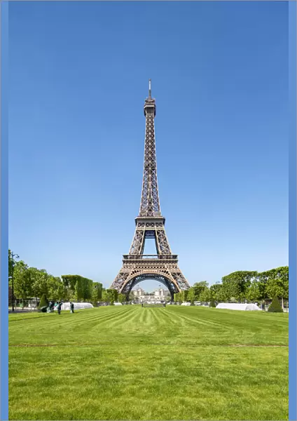 Eiffel Tower and Parc du Champ-de-Mars, Paris, France