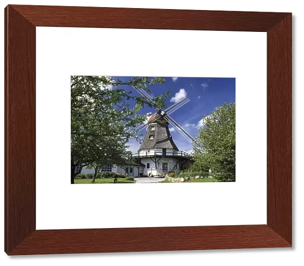 Windmill in Graodersby, Schleswig-Holstein, Germany