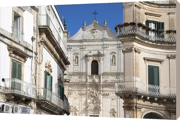 Italy, Apulia (Puglia), Taranto district, Itria Valley, Martina Franca, Basilica of