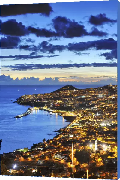 Funchal at sunset. Madeira, Portugal