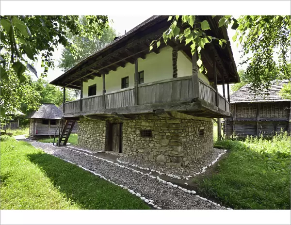 House from Balesti-Gorj. Museum of Viticulture and Tree Growing, Golesti. Arges County