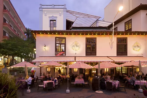 Restaurant in Puerto de la Cruz, Tenerife, Canary Islands, Spain
