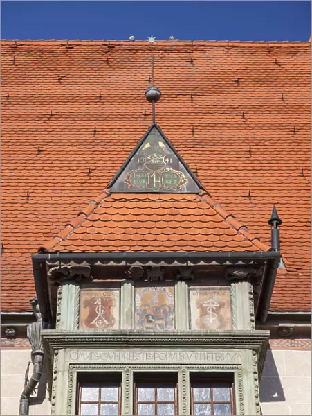Window of Saris Museum in Radnicne Square, Bardejov (UNESCO World Heritage Site)