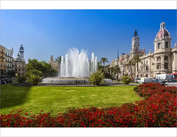 Plaza del Ayuntamiento, Valencia, Comunidad Valenciana, Spain