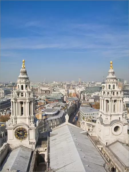 England, London, View of London from St Pauls cathedral