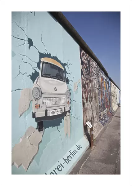 Eastside gallery (Berlin Wall), Muhlenstrasse, Berlin, Germany