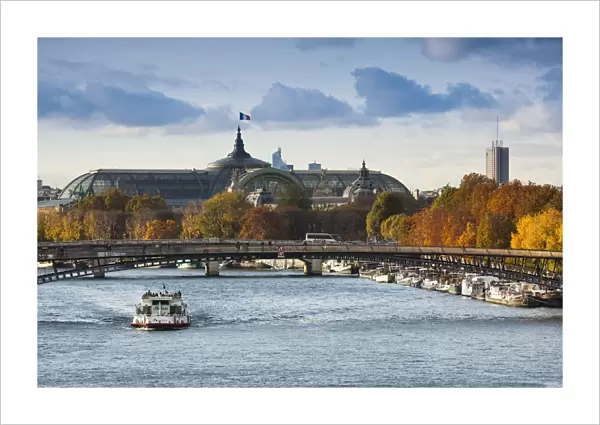 France, Paris, Grand Palais and Seine River