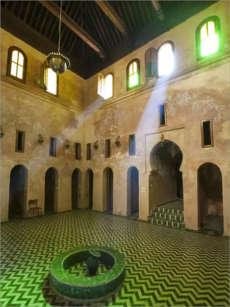 The breathtaking interior of the Bou Inania Medersa, Medina, Meknes, Morocco