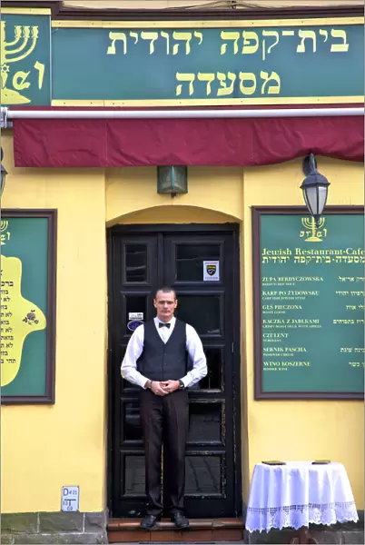 Jewish Restaurant, Kazimierz, Krakow, Poland, Europe