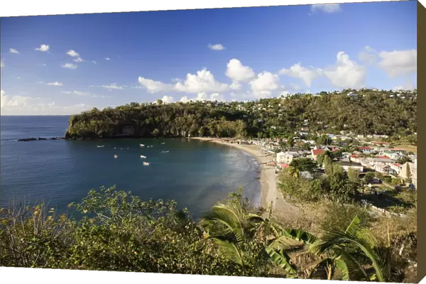 Caribbean, St Lucia, Anse La Raye Village and Beach