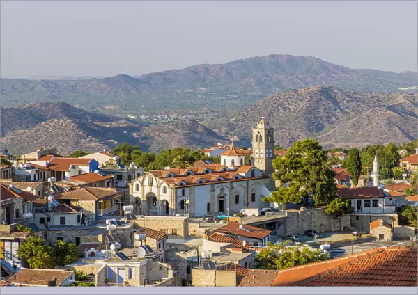 Elevated view over Pano Lefkara, Lefkara Village, Cyprus
