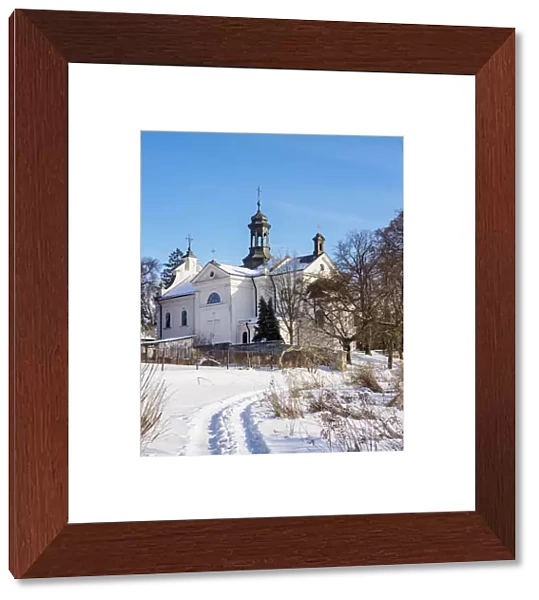 Church of St. James the Apostle, winter, Glusk, Lublin Voivodeship, Poland