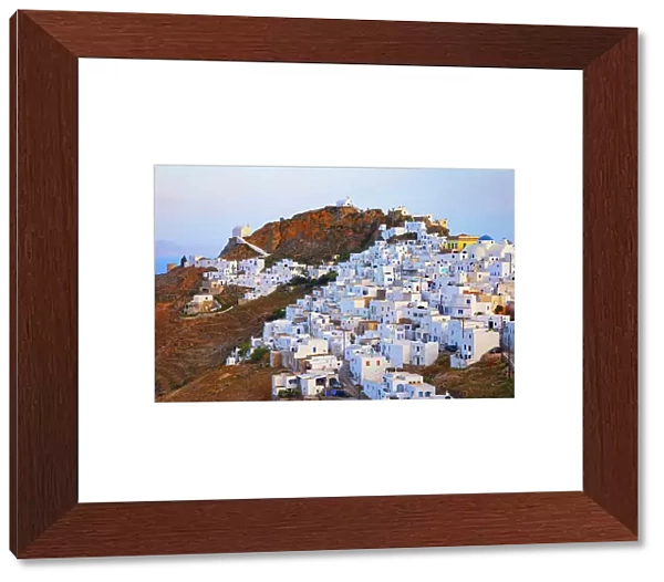 View of Chora village, Chora, Serifos Island, Cyclades Islands, Greece