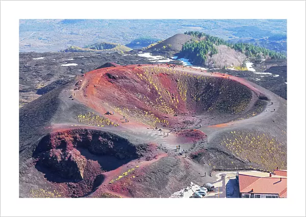 Crateri Silvestri, high angle view, Etna, Sicily, Italy