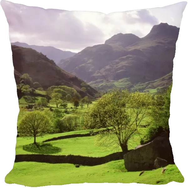 The Langdale Pikes in the Lake District UK