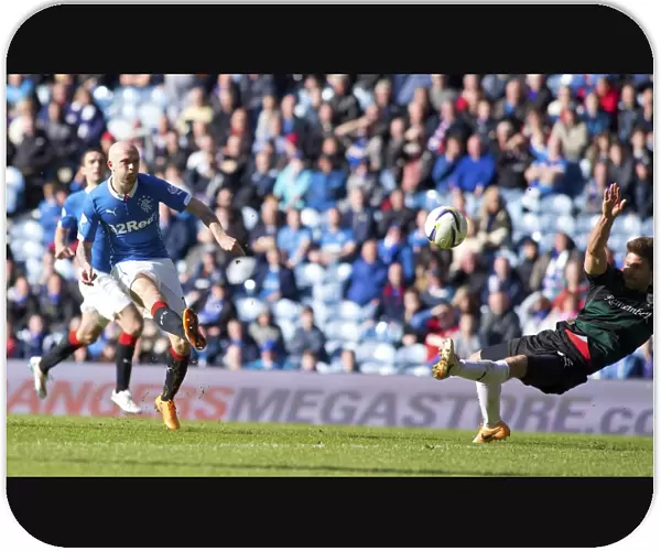 Rangers Nicky Law Scores Brace: Scottish Championship - Rangers vs Raith Rovers at Ibrox Stadium