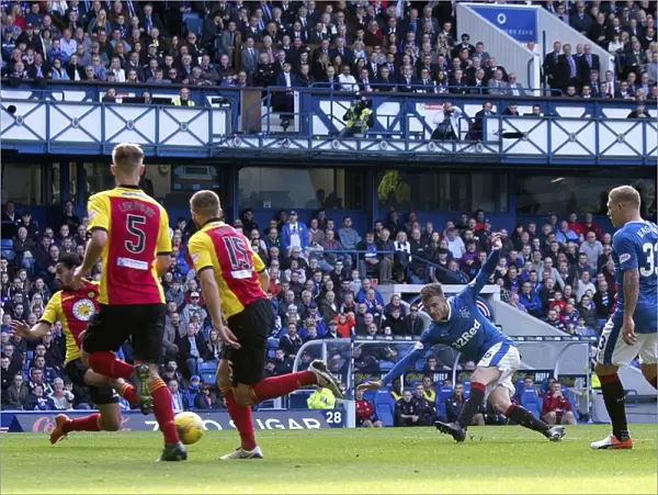 Andy Halliday Scores the Winning Goal: Rangers vs. Partick Thistle, Ladbrokes Premiership, Ibrox Stadium