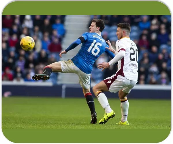 Intense Clash: Rangers vs Motherwell in the Scottish Cup Fourth Round at Ibrox Stadium