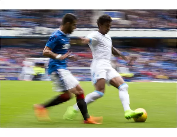 Rangers Football Club: Electric Atmosphere in Ibrox Stadium Fan Zone - Passionate Pre-Match Gathering (Scottish Cup)