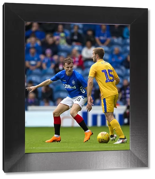 Rangers FC vs Wigan Athletic: Andy Halliday at Ibrox Stadium - Pre-Season Friendly - Scottish Cup Champion Rangers Star