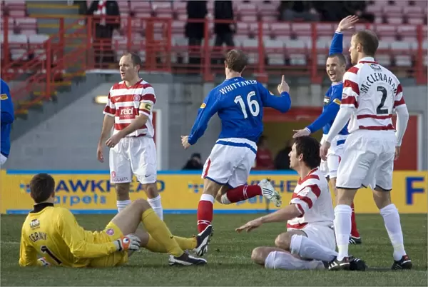Thrilling Rivalry: Whittaker's Dramatic Equalizer in the Scottish Cup Fourth Round Clash between Hamilton Academical and Rangers (3-3)
