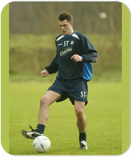 Steven Thompson Training at Murray Park, February 2004 (Rangers FC)