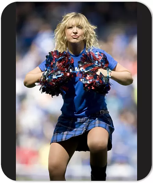 Rangers Football Club: Ibrox Pre-Season Friendly - Rangers Cheerleaders Celebrate 2-1 Victory over Newcastle United