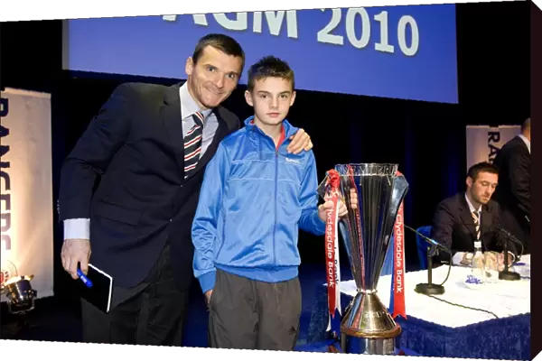 Rangers Football Club: Lee McCulloch Connects with a Fan at the 2010 Junior AGM