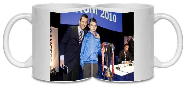 Rangers Football Club: Lee McCulloch Connects with a Fan at the 2010 Junior AGM